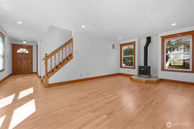 Front entry into living room.