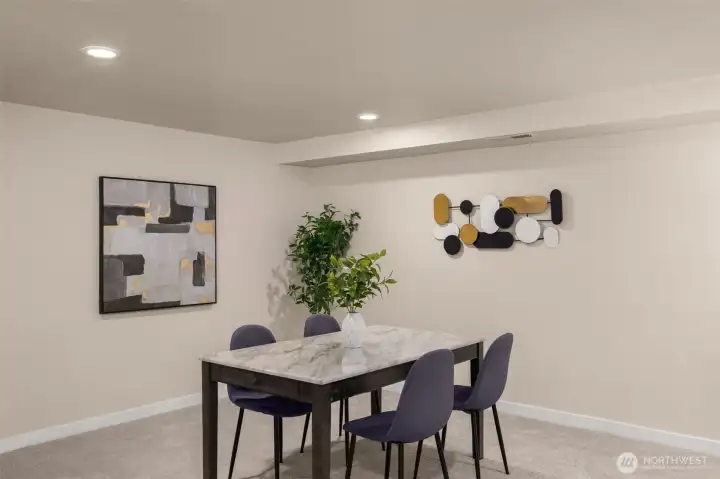 Downstairs dinning room