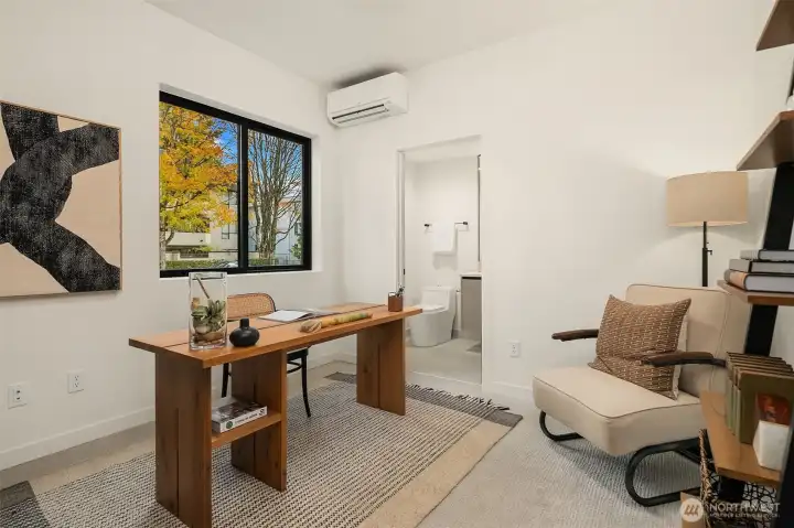 Ground Level Guest Suite- Also, Perfect as a Home Office.