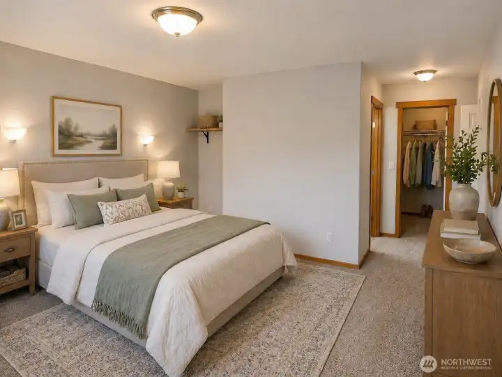 The primary suite includes a walk-in closet and a 5-piece bathroom with dual sinks, soaking tub, and separate shower.
