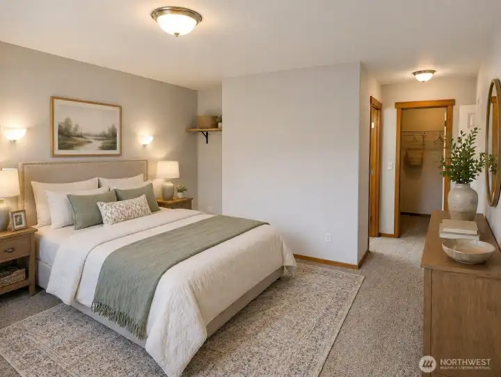 The primary suite includes a walk-in closet and a 5-piece bathroom with dual sinks, soaking tub, and separate shower.