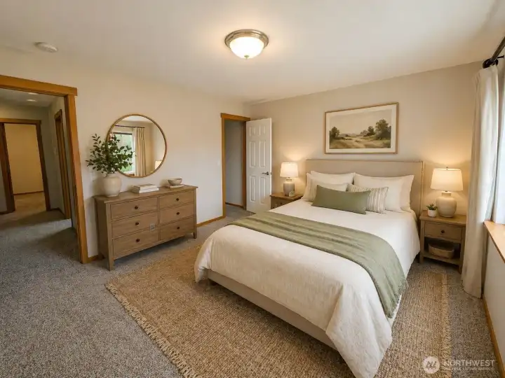 Bedroom 3 with walk in closet