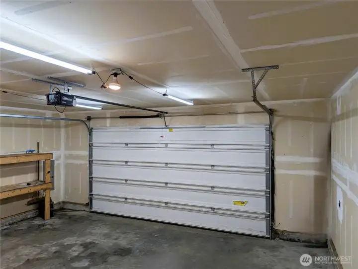 2 car gargae that is bigger than most modern homes