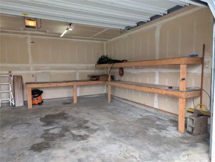 2 car gargae that is bigger than most modern homes