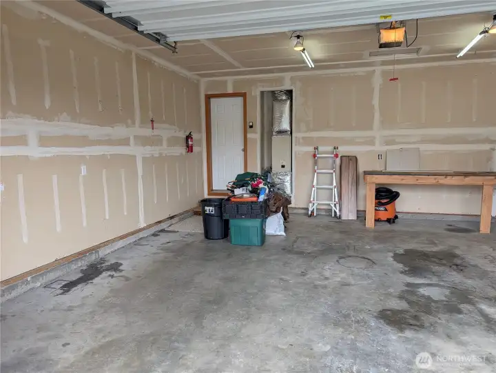 2 car gargae that is bigger than most modern homes