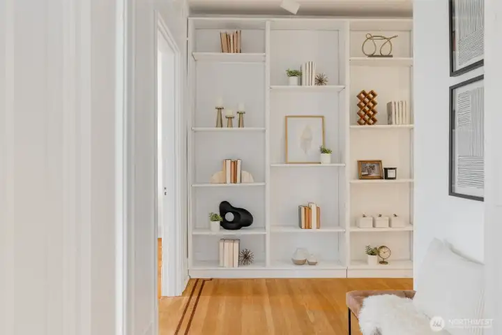 Beautiful hallway built-ins