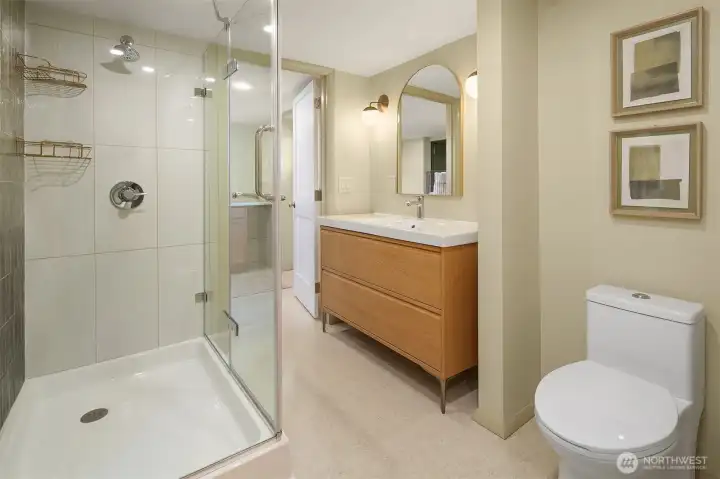 Bathroom in basement.