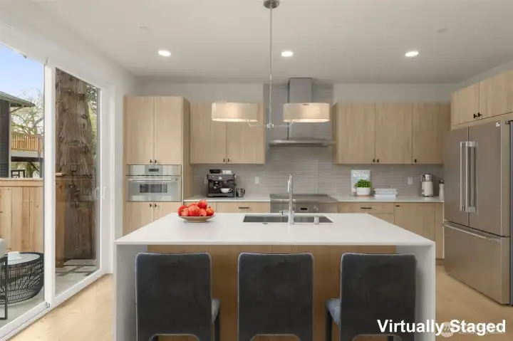 Premium stainless steel appliances.