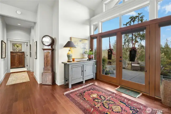 The Foyer is light filled and a warm welcome to the home.