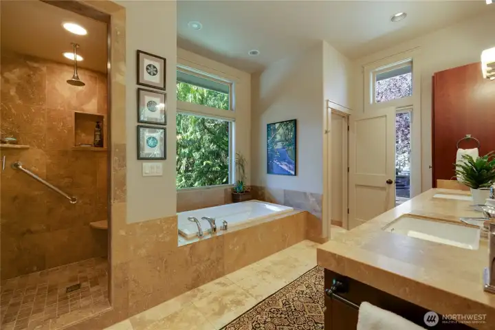 Spa like primary bathroom