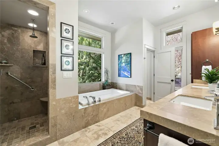 Spa like primary bathroom