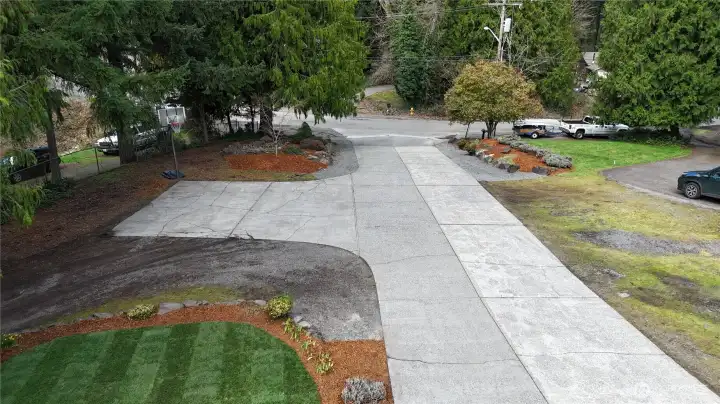 Long driveway from street for additional privacy.