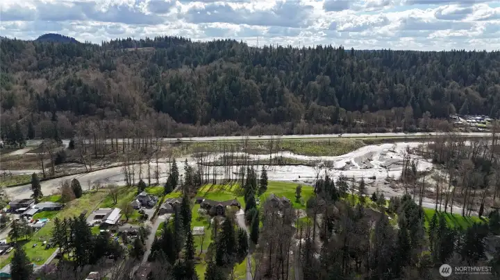 View of the valley behind the home.