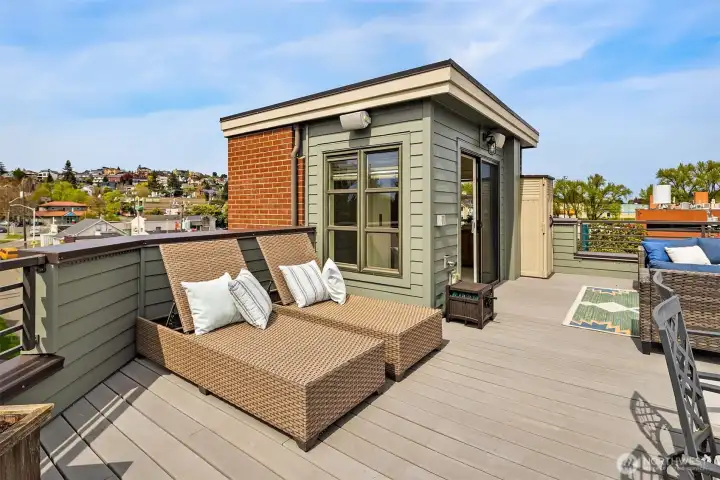 There's the roof top deck