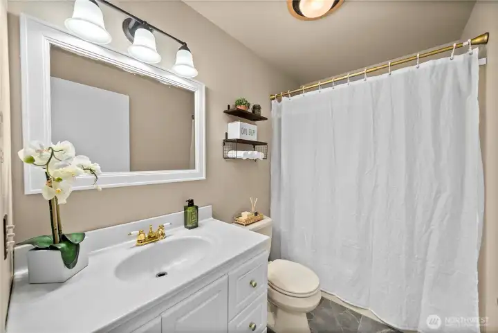 Full size bathroom with tub