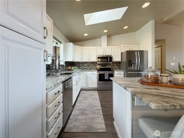 Sunny skylights and custom lighting