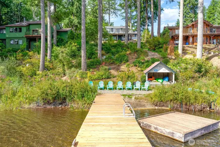 2 docks and your private boat house