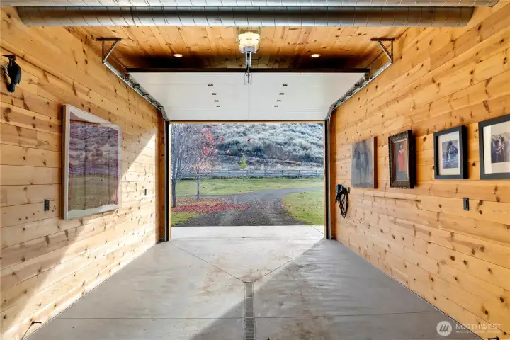 It was well designed with trench drains, insulated garage doors and car charging equipment.