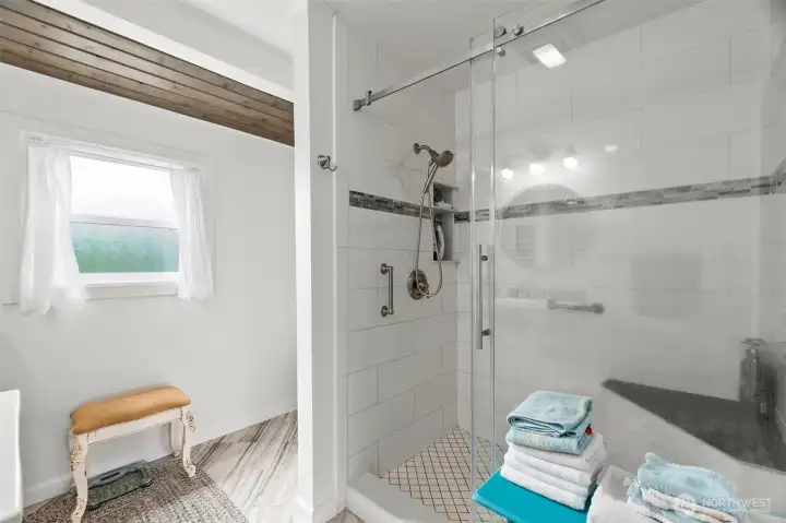 Tile shower