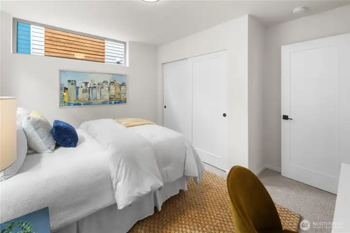 Good size closets in each bedroom as well.