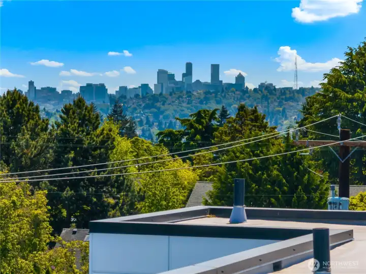Cool shot of the Seattle skyline