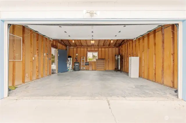 Two car garage