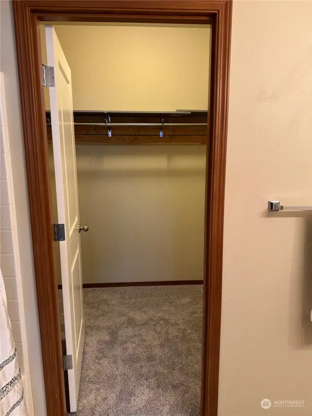 Walk in closet  off primary bedroom/bathroom