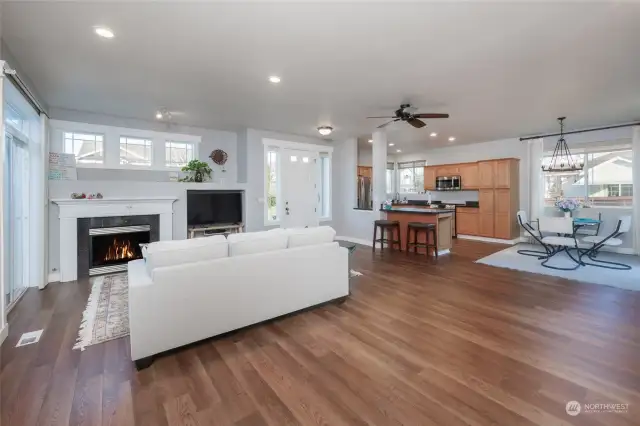 Open floor plan with great natural light.