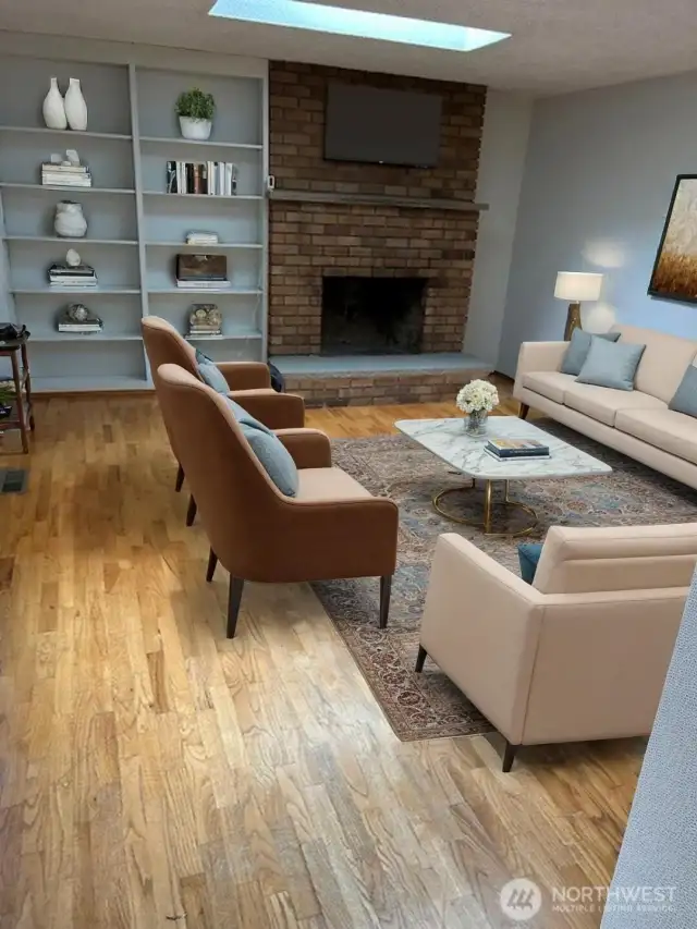 VIRTUAL STAGED LIVING ROOM