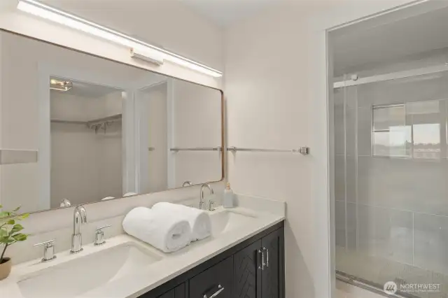 Beautifully updated primary bathroom