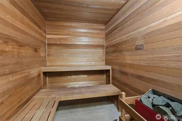 Sauna located on 3rd floor