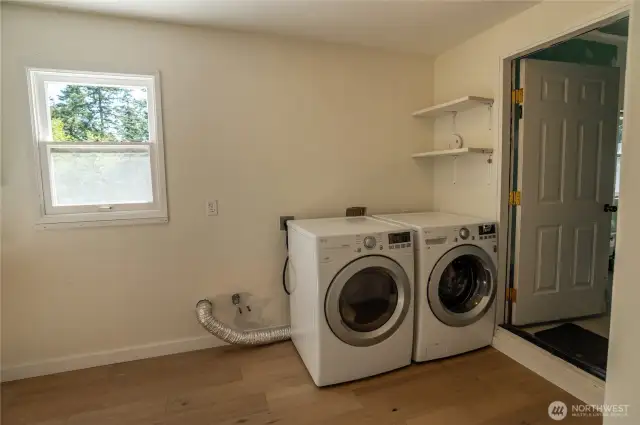 Pantry/laundry room, door to garage