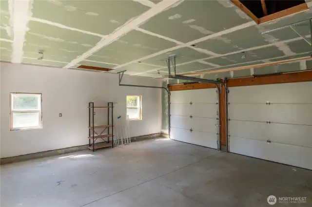 Two car garage