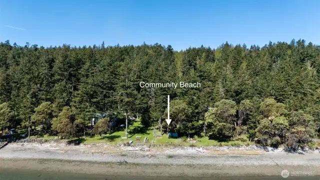 Community beach on Mud Bay