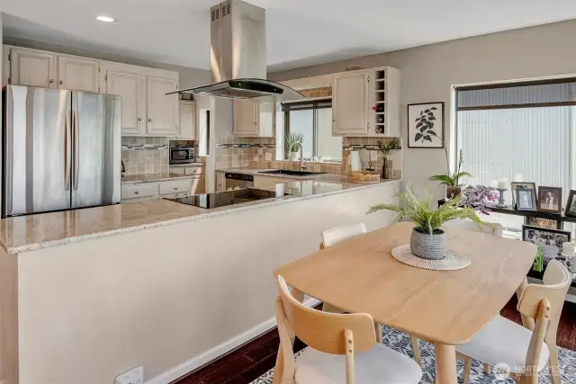 ~kitchen open to dining