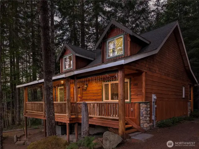 Beautiful wrap around covered deck