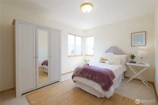 Bedroom #2 with lots of natural light.