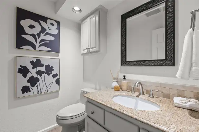 Main floor powder room