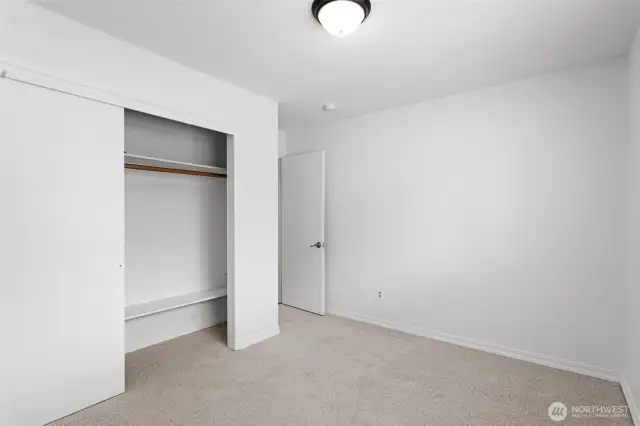 Bedroom #2 with all new paint and carpet.