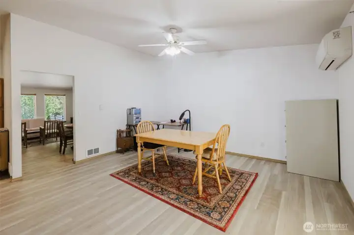 Main Dining area off Kitchen and access to rear yard & Patio