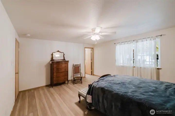 Primary bedroom & en-suite bath.