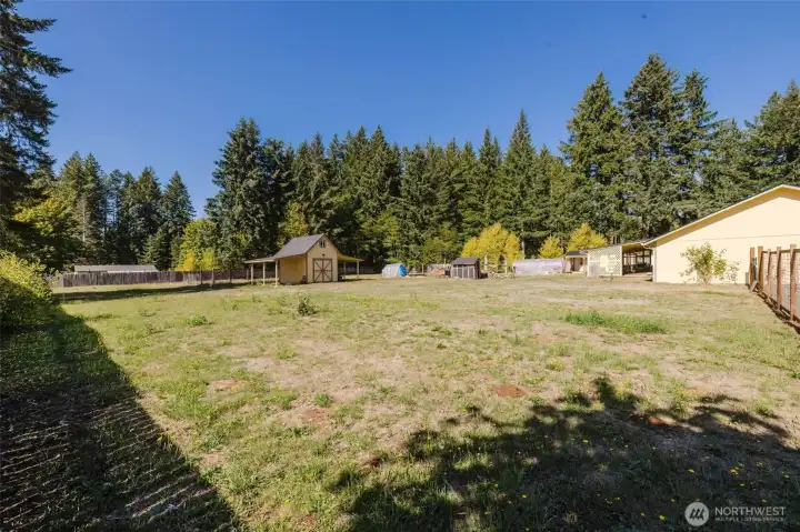 View of Level Rear Yard.