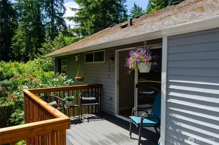 More of the deck as it leads back to the dining room.