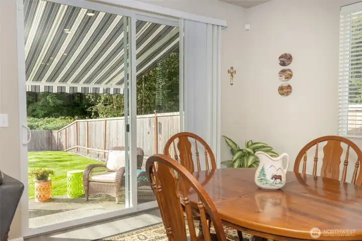 Patio off the dining area