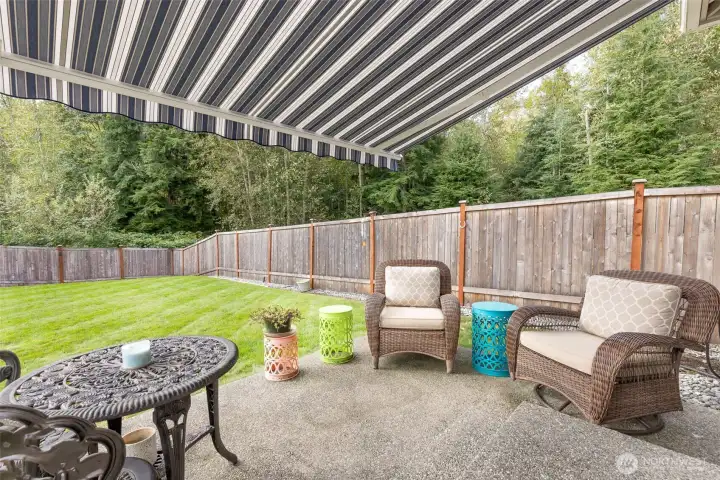 Electric Awning to make for perfect comfort