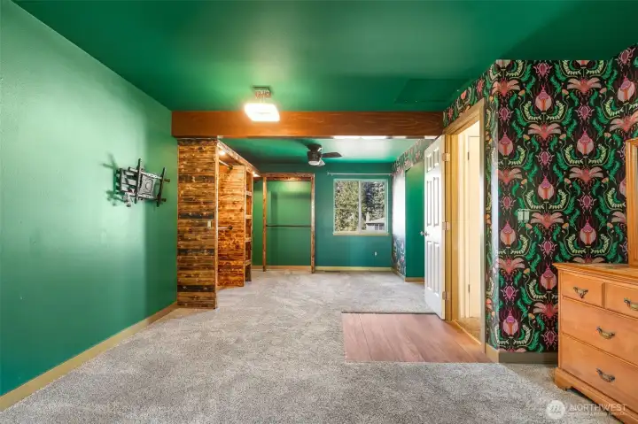 Primary bedroom with great space