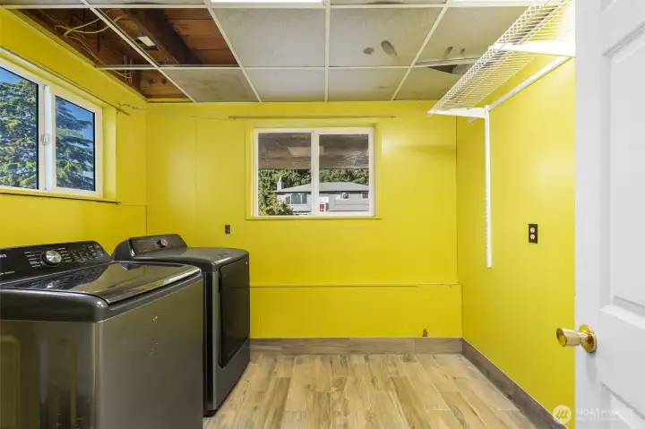 Utility room on lower level. Washer and dryer new in 2020