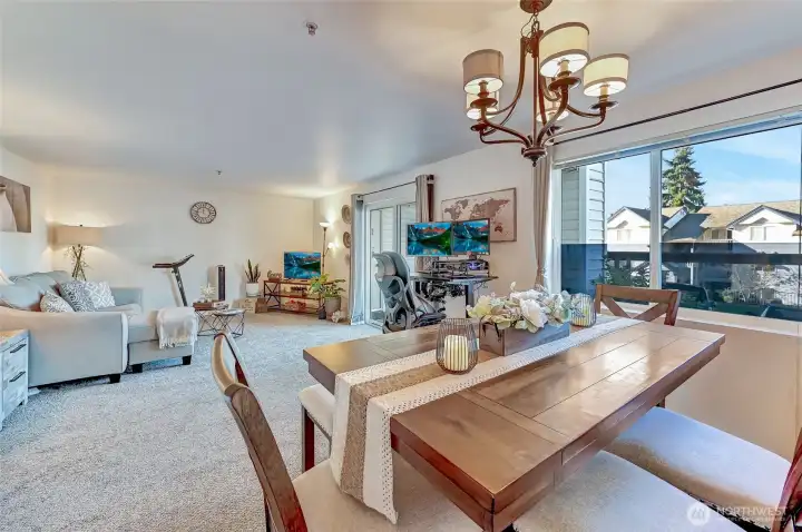 Dining area with lots of natural light