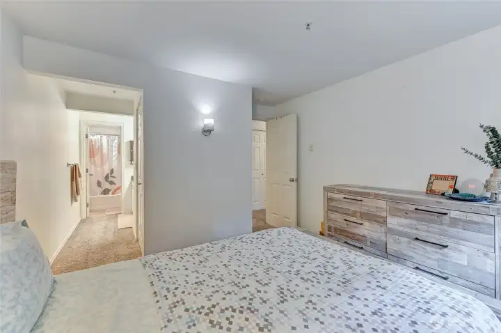 Primary bedroom with ensuite bath