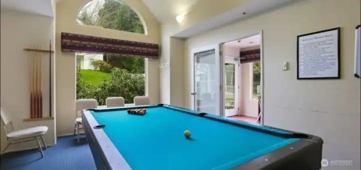 Billiards, there's also pingpong